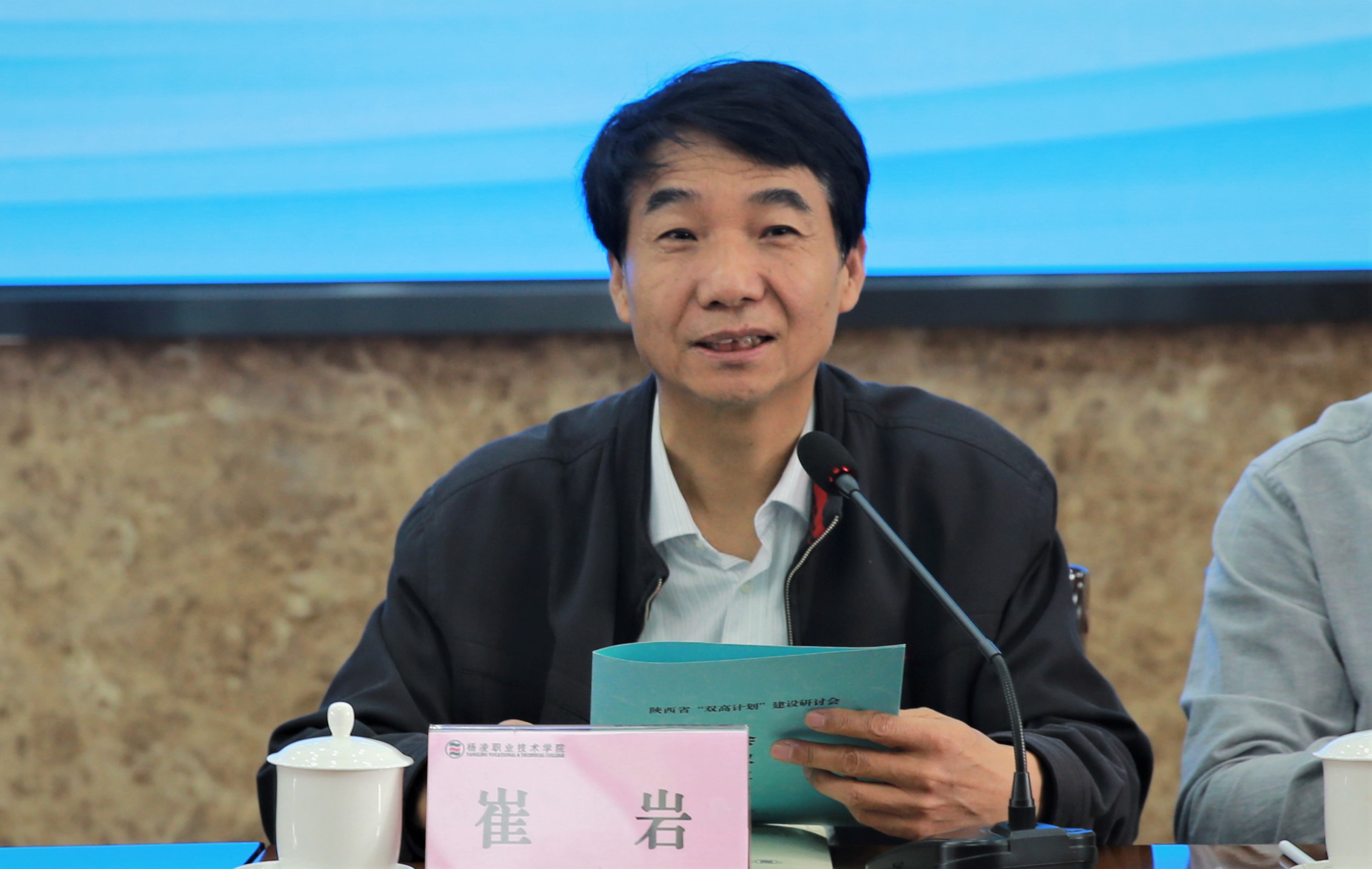 崔岩教授主持会议